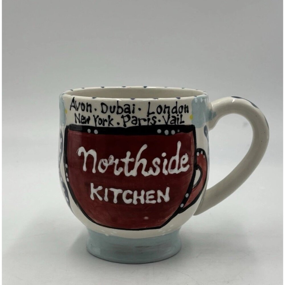 Northside Kitchen Artist Signed Janet Herbert Coffee Mug Avon Colorado